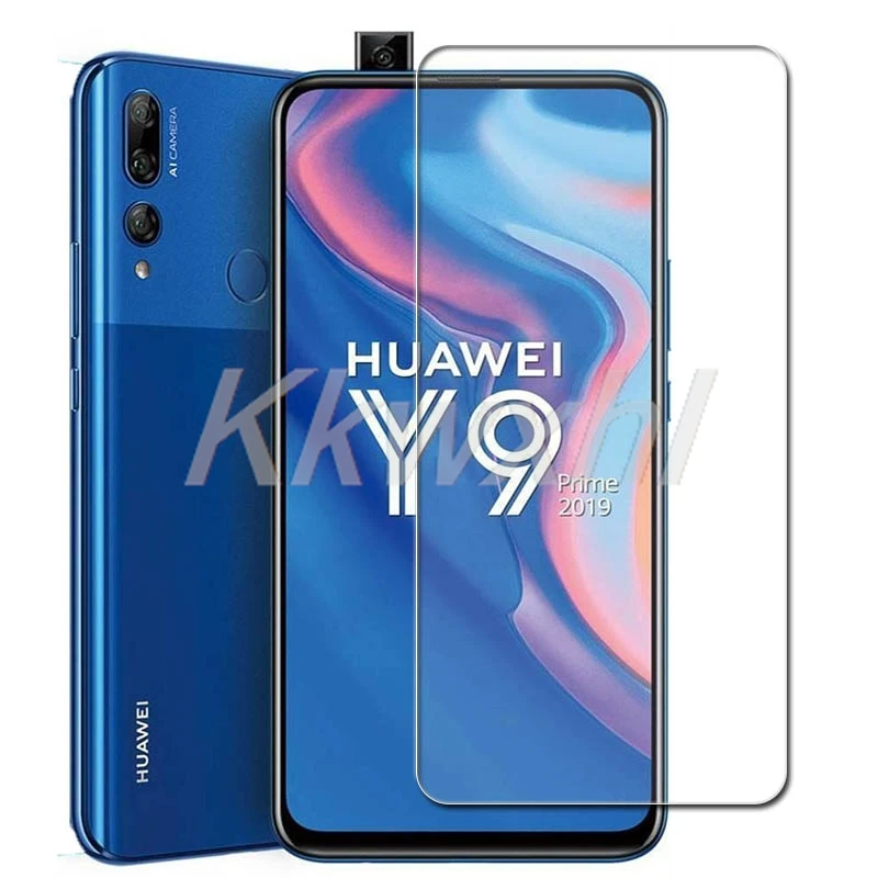 2 uds para Huawei Y9 Prime 2019 6,59 "cubierta de vidrio templado en HuaweiY9Prime Y9Prime P Smart Z Protector de pantalla película transparente - imagen 2