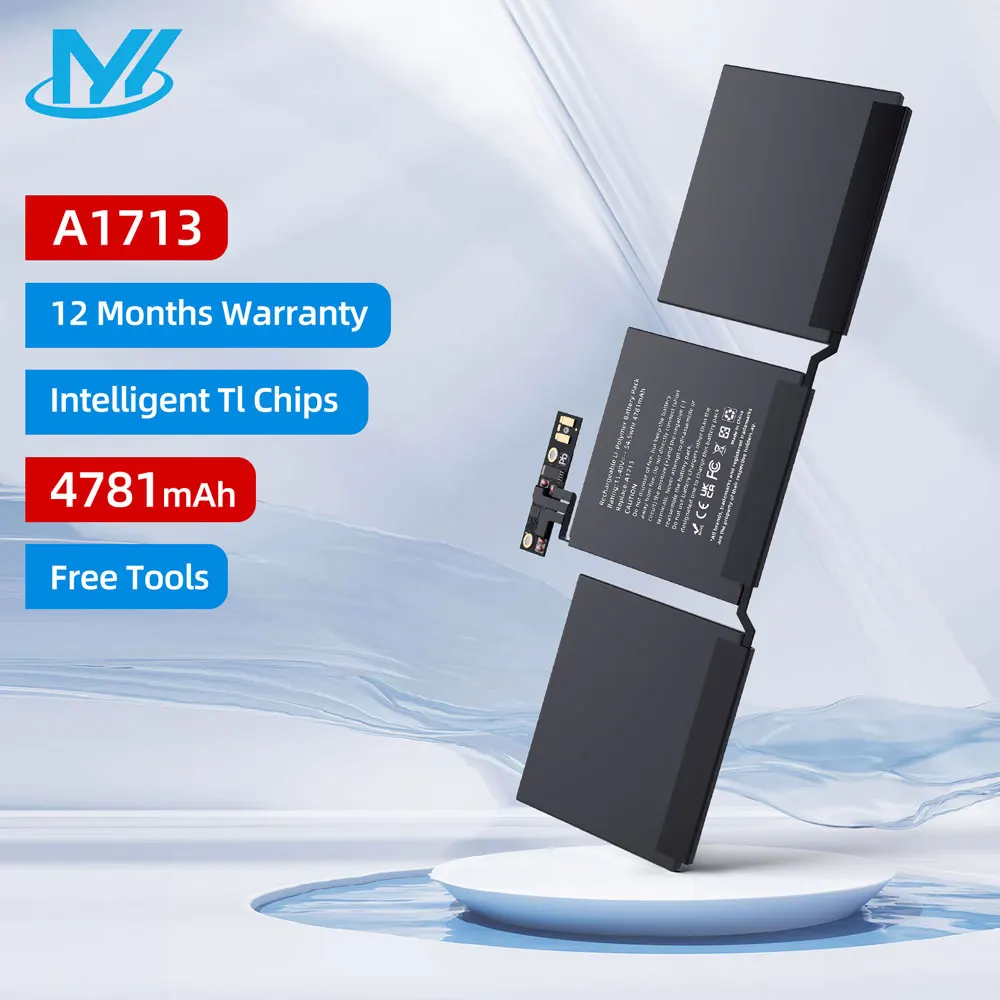 Reemplazo de batería de ordenador portátil para Apple MacBook Pro, A1708, A1713, 13 pulgadas, 13 pulgadas, 2016, 2017 Ver, A2171, EMC, 2978, 3164, Notebook