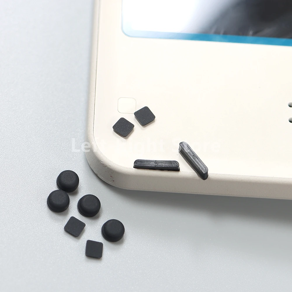 3 juegos de repuesto para NDSi XL, cubierta de tornillos de pantalla LCD superior, tapón de goma para tornillo de consola DSIXL LL, cubierta de pies de goma - imagen 4