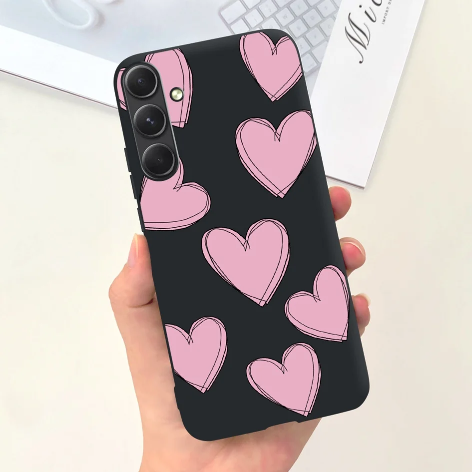 Para Samsung A35 5G Funda SM-A356B Funda lindo amor corazón mariposa Softt TPU Funda protectora para Samsung Galaxy A55 5G A556B Capa - imagen 3