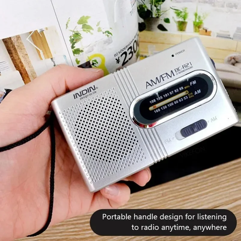 Nueva BC-R21 Radio AM FM con batería, Radio portátil de recepción de larga duración para emergencias, correr, caminar, reproductor de Radio en casa - imagen 5
