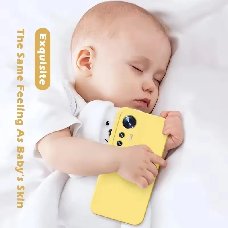 Silicona líquida Original de lujo para XiaoMi Mi 12 Lite 12X Mi12 11T 11T pro 13T 12 13 14 13T Pro Global Square Case - imagen 5