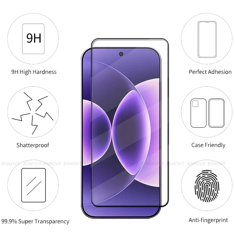 1/2/3/4 Uds para Xiaomi 17 Pro vidrio Xiaomi Mi 17 Pro Max vidrio templado 9H cubierta protectora completa pegamento Protector de pantalla Xiaomi 17 - imagen 2