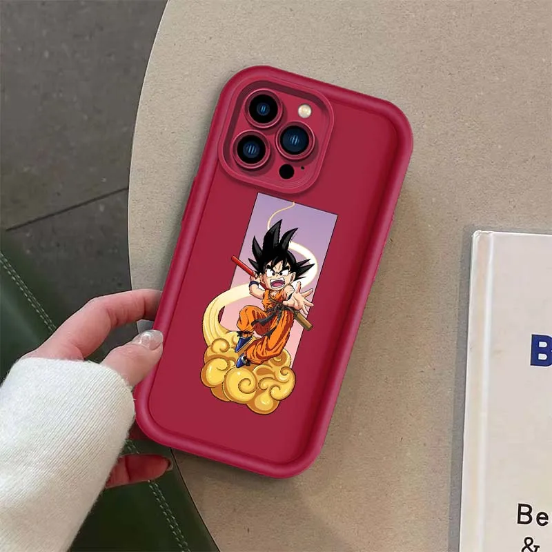 Cartoon Funny D-Dragon Balls Goku For Apple iPhone 17 16 15 14 13 12 11 Plus Pro Max Eye Ladder Phone Case Cover - imagen 5