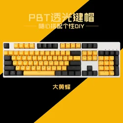 Teclas PBT OEM doble inyección 104 translúcidas para teclado