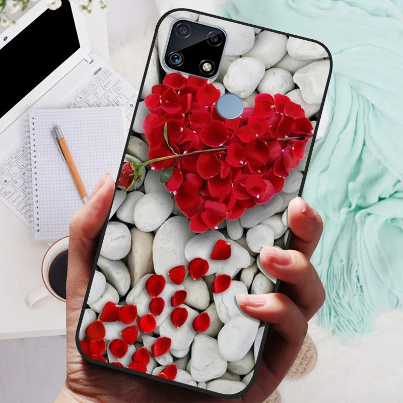 Funda de silicona TPU suave para teléfono móvil, carcasa a prueba de golpes para Realme, OPPO, Realme, C25, C25s, RMX3195, C, 25S - imagen 2