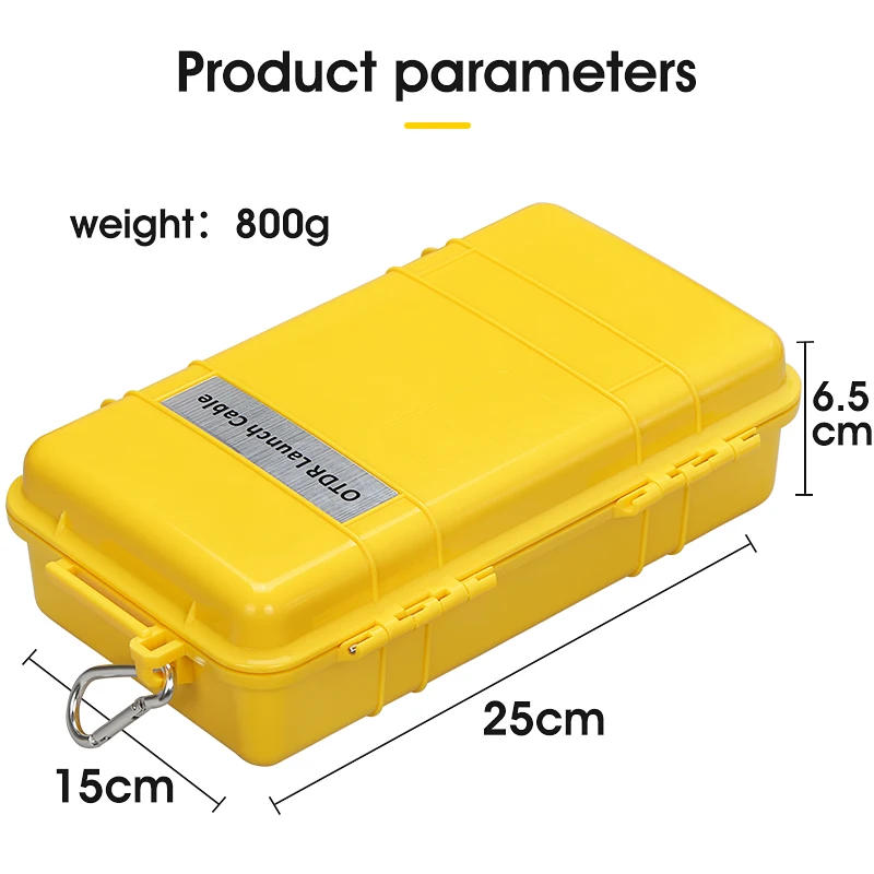 Caja de Cable de lanzamiento OTDR, conector monomodo SC/FC/ST/LC(UPC/APC), línea de extensión de prueba de fibra óptica, eliminador de zona muerta, 1KM - imagen 4