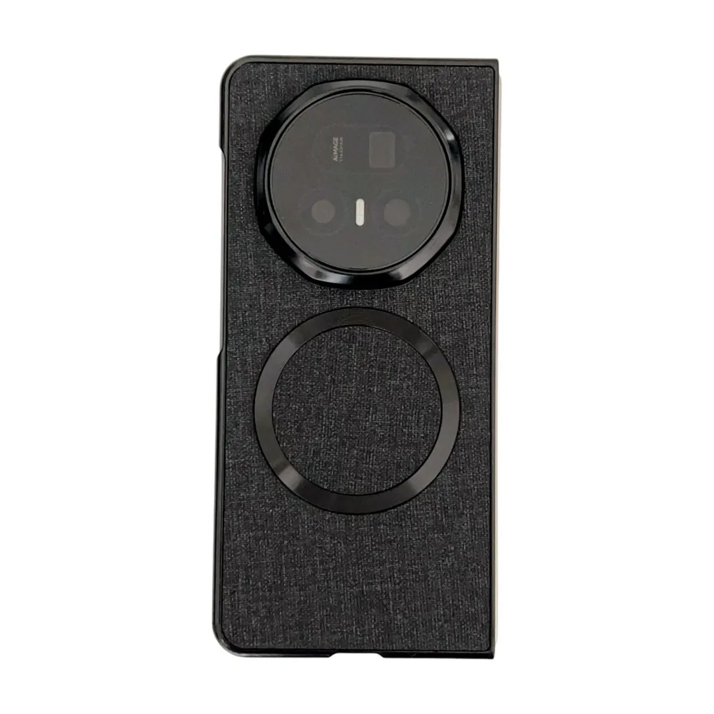 Para Huawei Honor Magic V5 funda de lujo PU tela magnética carga inalámbrica funda protectora trasera para Magic V5 V3 V 5 Shell - imagen 4