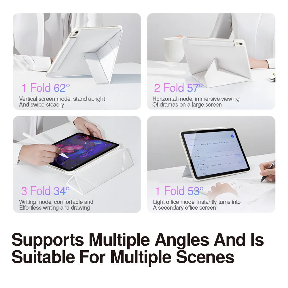 Funda plegable para tableta SmartDevil con vidrio templado para iPad Air7 2025 iPad Pro 2024, funda protectora magnética para tableta - imagen 3