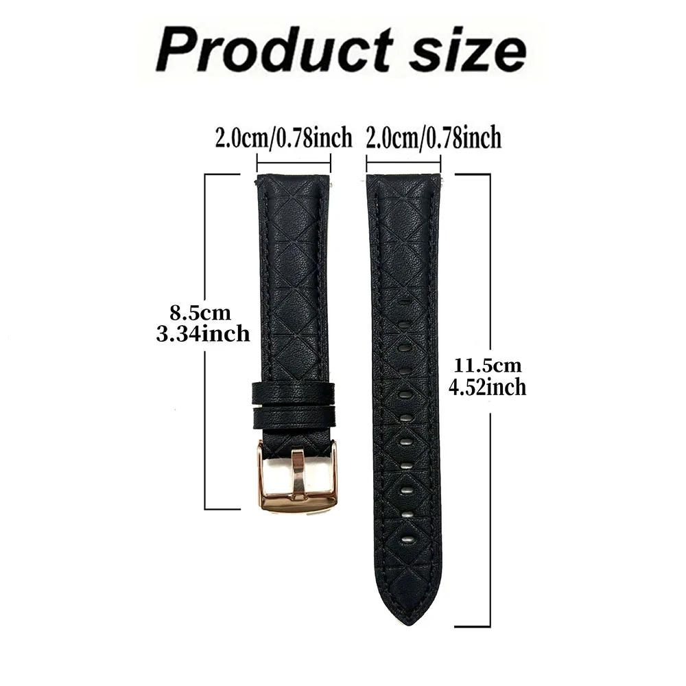 Correa de 20mm para Garmin Venu SQ 2/2 Plus, correa de cuero sintético PU para Vivoactive 3 5 Forerunner 165 245 645, pulsera inteligente de música - imagen 4