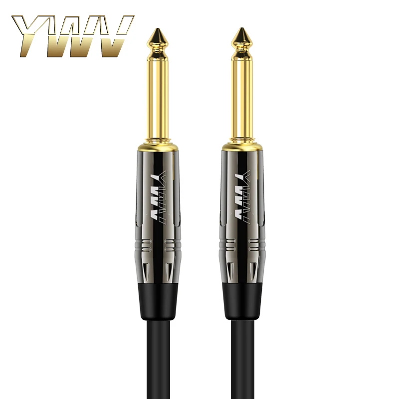 Cable de guitarra para piano electrónico, caja eléctrica para bajo, Cable de Audio para altavoz, conector de 6,35mm, línea de reducción de ruido para guitarra, Cable blindado - imagen 3