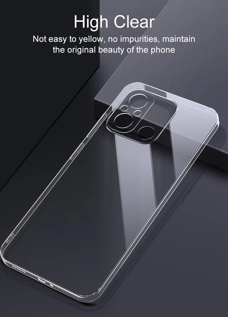 Funda ultrafina de silicona transparente para Xiaomi Redmi 12 12C, funda trasera suave de velocidad Redmi Note 12 Turbo 12S 12T 12R Pro Plus - imagen 3