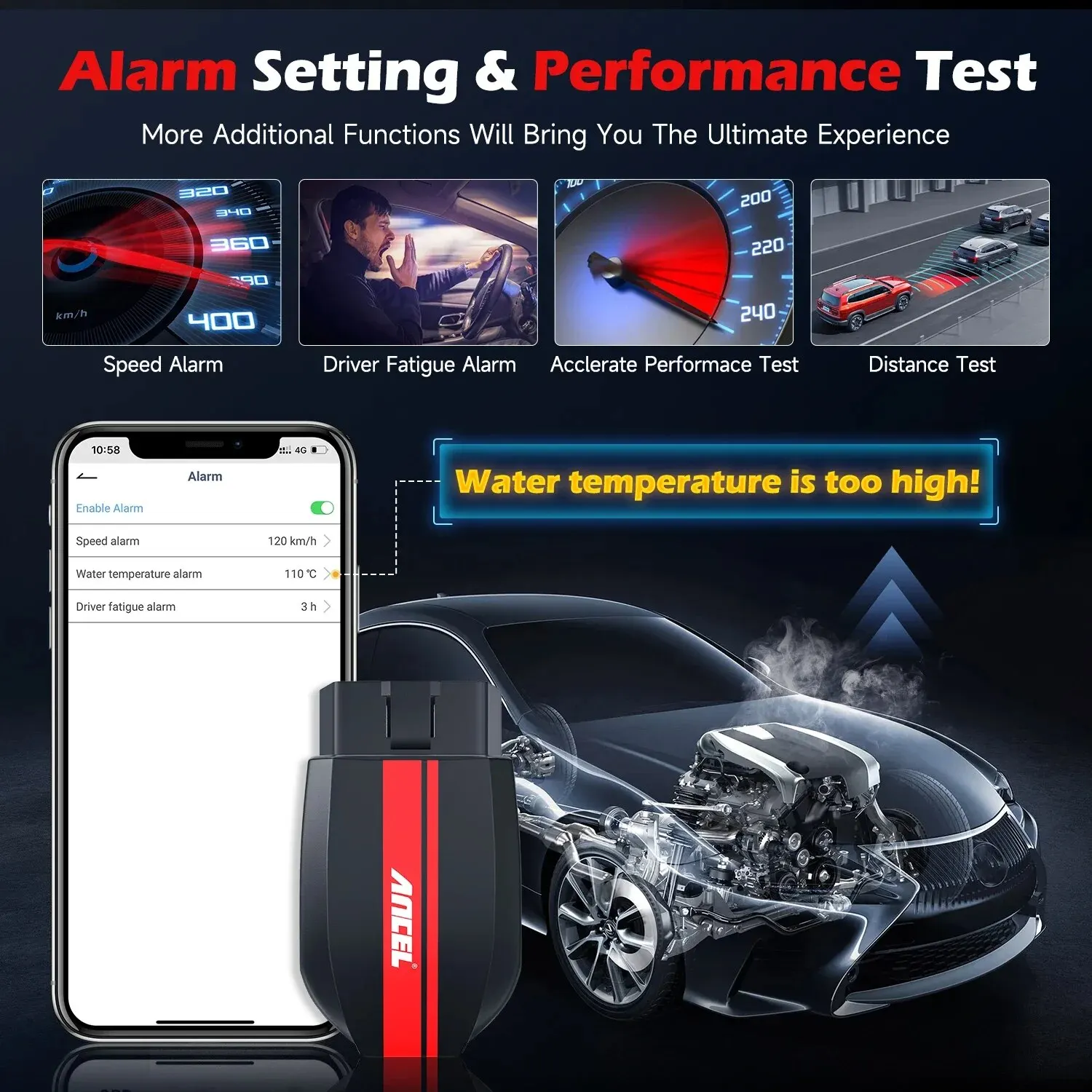 2024 ANCEL BD200 OBD2 escáner Bluetooth 5,0 lector de código probador de batería de falla del motor herramientas de diagnóstico de coche para Android IOS iPad - imagen 4