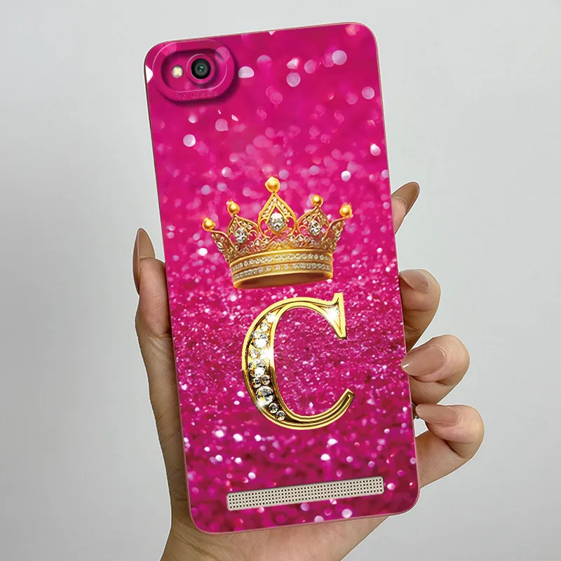 Para Xiaomi Redmi 4A 4X 5A 6 Funda de teléfono corona letras líquido suave silicona a prueba de golpes Funda trasera completa para Redmi4 A X Shell - imagen 5