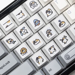 Keycap Gato Calico para Teclado Mecánico Compatible con Cherry MX