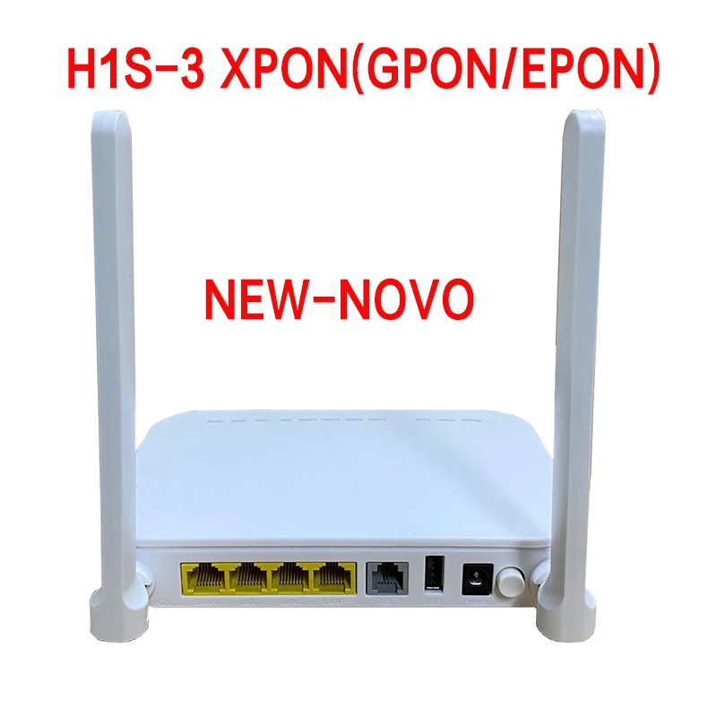H1S-3 GPON EPON XPON 2,4G 1GE + 3FE + 1 macetas + Wifi ONU ONT inglés por firmware ac 2 antenas router ont modem - imagen 5
