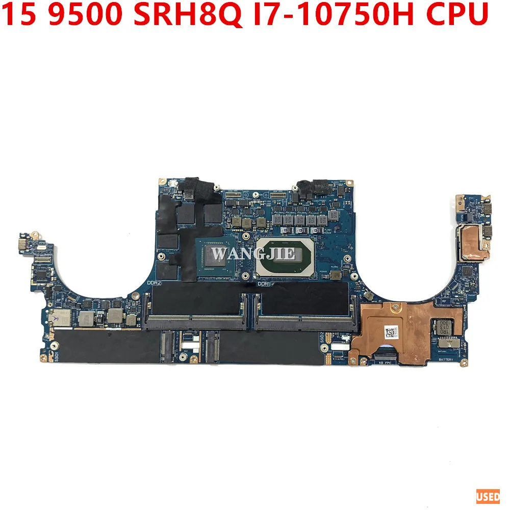 CN-0RHXRG 0RHXRG RHXRG para DELL XPS 15 9500 placa base para ordenador portátil LA-J191P con CPU SRH8Q I7-10750H 100% en funcionamiento