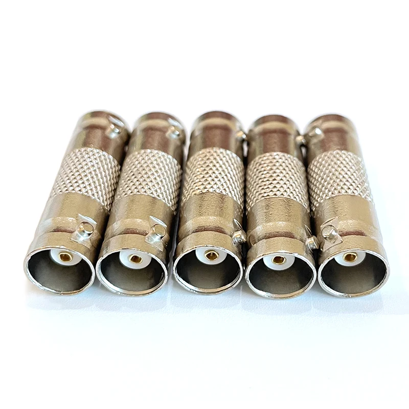 Acoplador en línea BNC hembra a hembra, extensor de conector Coaxial BNC para cámara CCTV, accesorios de sistema de videovigilancia, 5 uds. - imagen 2