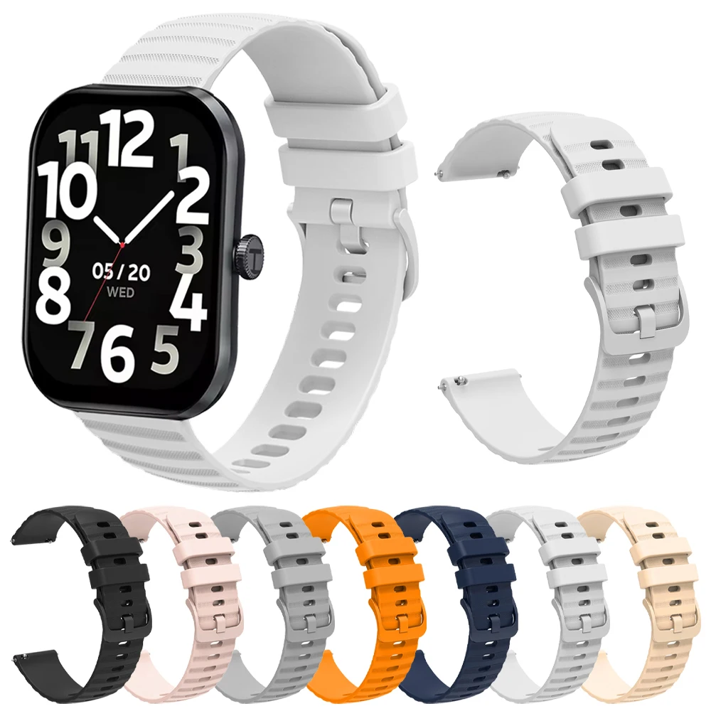 Correa de muñeca de 20mm y 22mm para reloj Haylou 2 Pro RS5 R8 S6 S8, pulsera de silicona para reloj Haylou Solar 5 Neo RS4 LS12 RT3, bandas GST