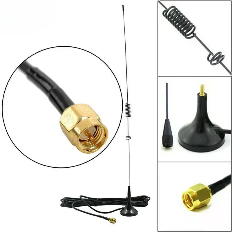 Nagoya UT-106UV antena magnética de Radioaficionado para coche VHF/UHF de doble banda SMA-macho para Baofeng UV-3R Yaesu VX-7R TYT TH-UV3R UVF8D UV6D - imagen 2