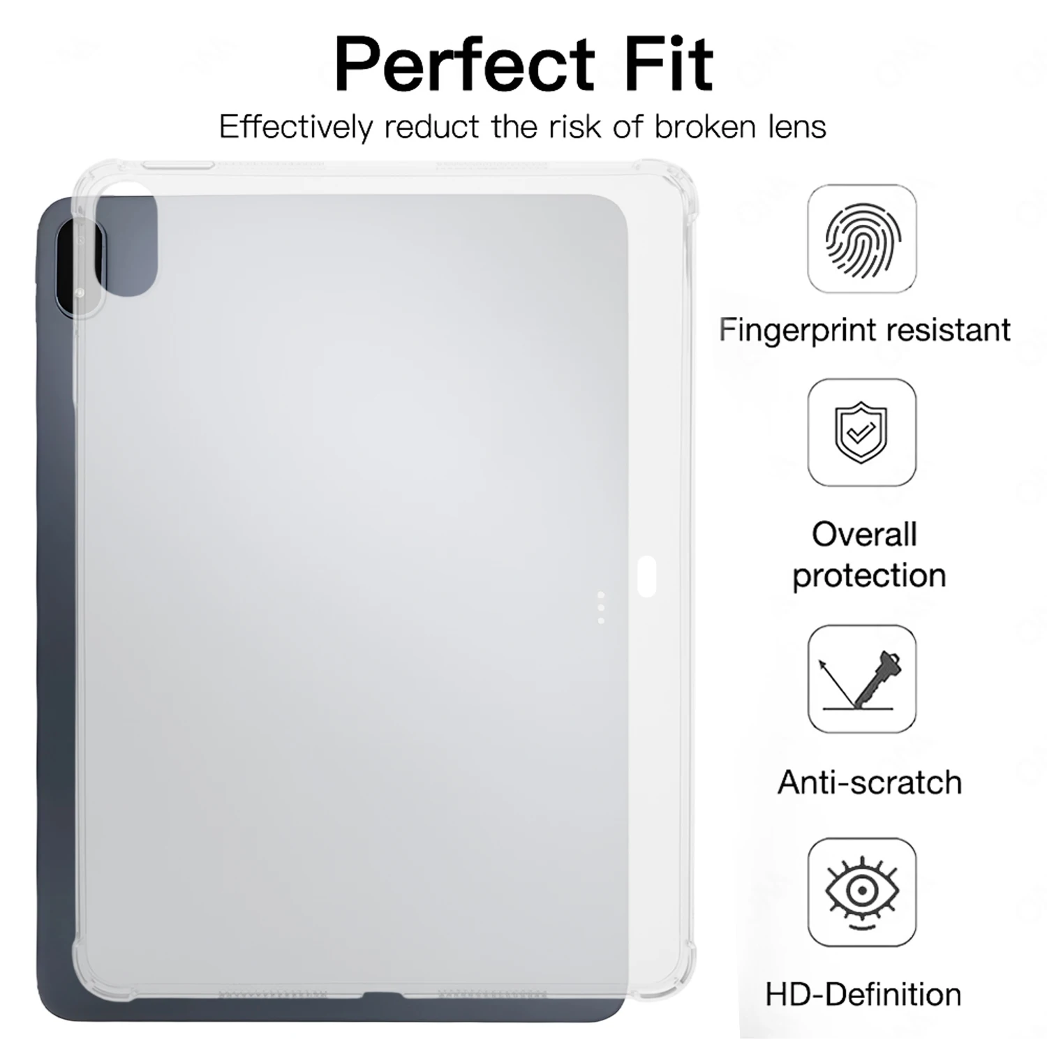 Funda protectora transparente de TPU suave para tableta OnePlus Pad 3/Pad2 Pro/Pad4 13,2 pulgadas cubierta protectora a prueba de golpes carcasa transparente - imagen 2