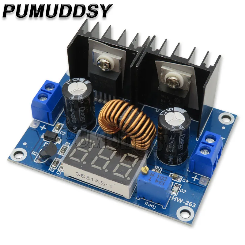 Módulo regulador de voltaje Digital PWM, dispositivo ajustable, XH-M404, XL4016E1, 4-40V, 8A, 200W, CC de DC-DC