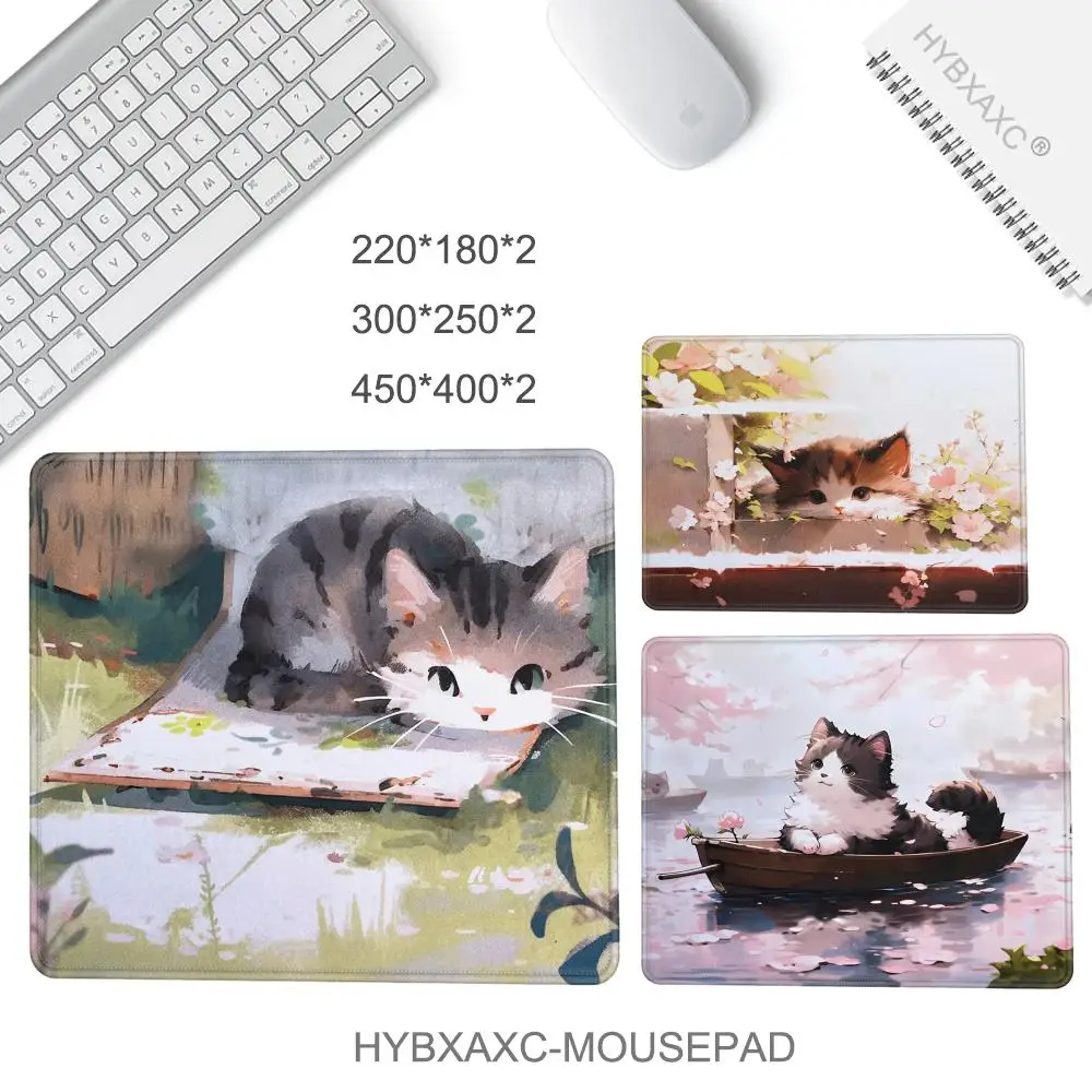 Accesorios de escritorio bonitos, alfombrilla de ratón rosa con dibujos animados, alfombrilla de ratón Overlock para juegos, alfombrilla antideslizante para ratón, alfombrilla mejorada para ordenador portátil - imagen 2