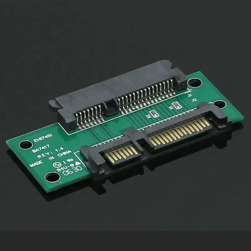 Interfaz de extensión de alimentación de datos SATA, tarjeta de conversión SATA macho a hembra, 22 pines, 7 + 15, tarjeta adaptadora de disco duro extendida para ordenador portátil - imagen 5