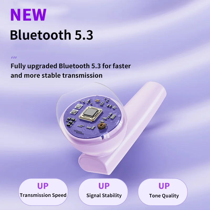 Auricular Bluetooth estilo medio en la oreja efecto de sonido HiFi batería de larga duración carga de batería grande teléfono esencial para viajes - imagen 2