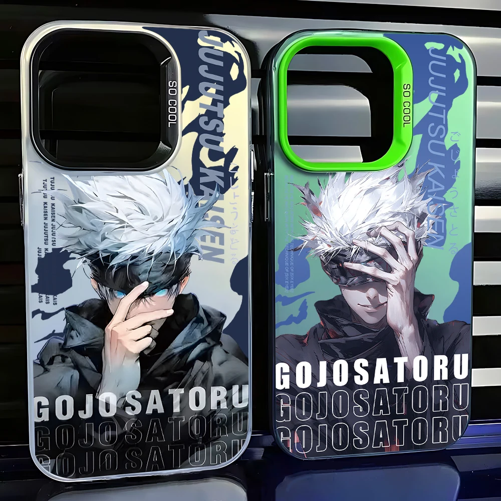 Jujutsu Kaisen Satoru Gojo funda de teléfono para OPPO Reno 6 6Pro 7 7Pro 7Z 8T 10Pro Plus 5G funda trasera mate a prueba de golpes - imagen 3