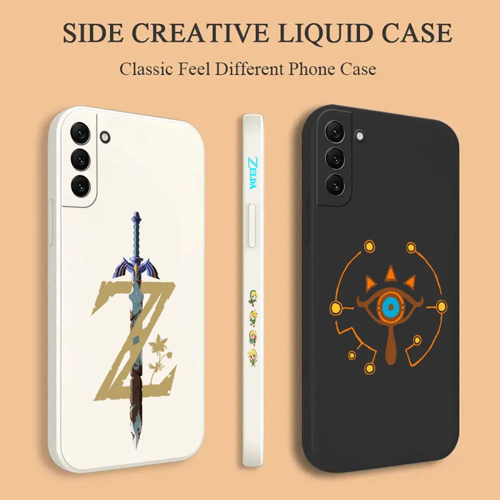 The L-Legend Of Z-Zeldas Phone Case For Samsung Galaxy S24 S23 S22 S21 S20 Fe Ultra Plus 5G S11 S10 S10E S9 Plus Liquid Cover