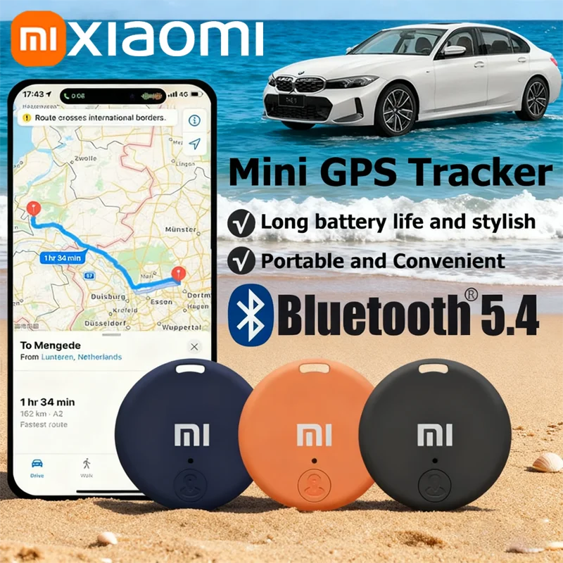 Xiaomi Mini GPS Tracker Bluetooth 5.4 Anti-Lost mini Device Pet Kids Bag Wallet Tracking For IOS Android Smart Finder Locator