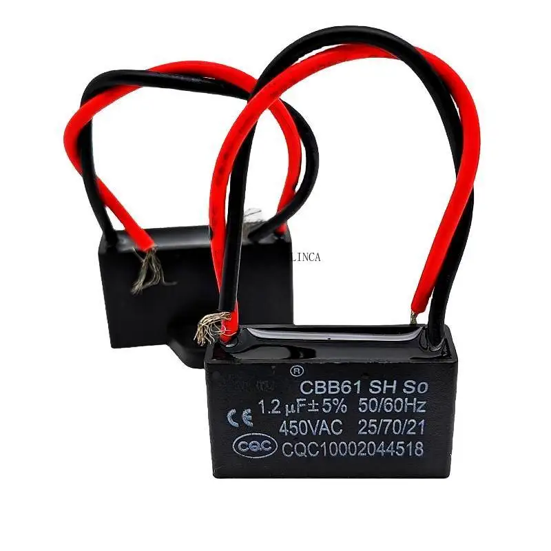 Condensador de arranque de ventilador Cbb61, 1uf/1,2 uf/1,5 uf/1,8 uf/2uf/2,2 uf/2,5 uf/2,7 uf/3uf/3,5 uf/4uf/4,5 uf/ventilador de techo de 5uf/6uf/7uf/8uf - imagen 5