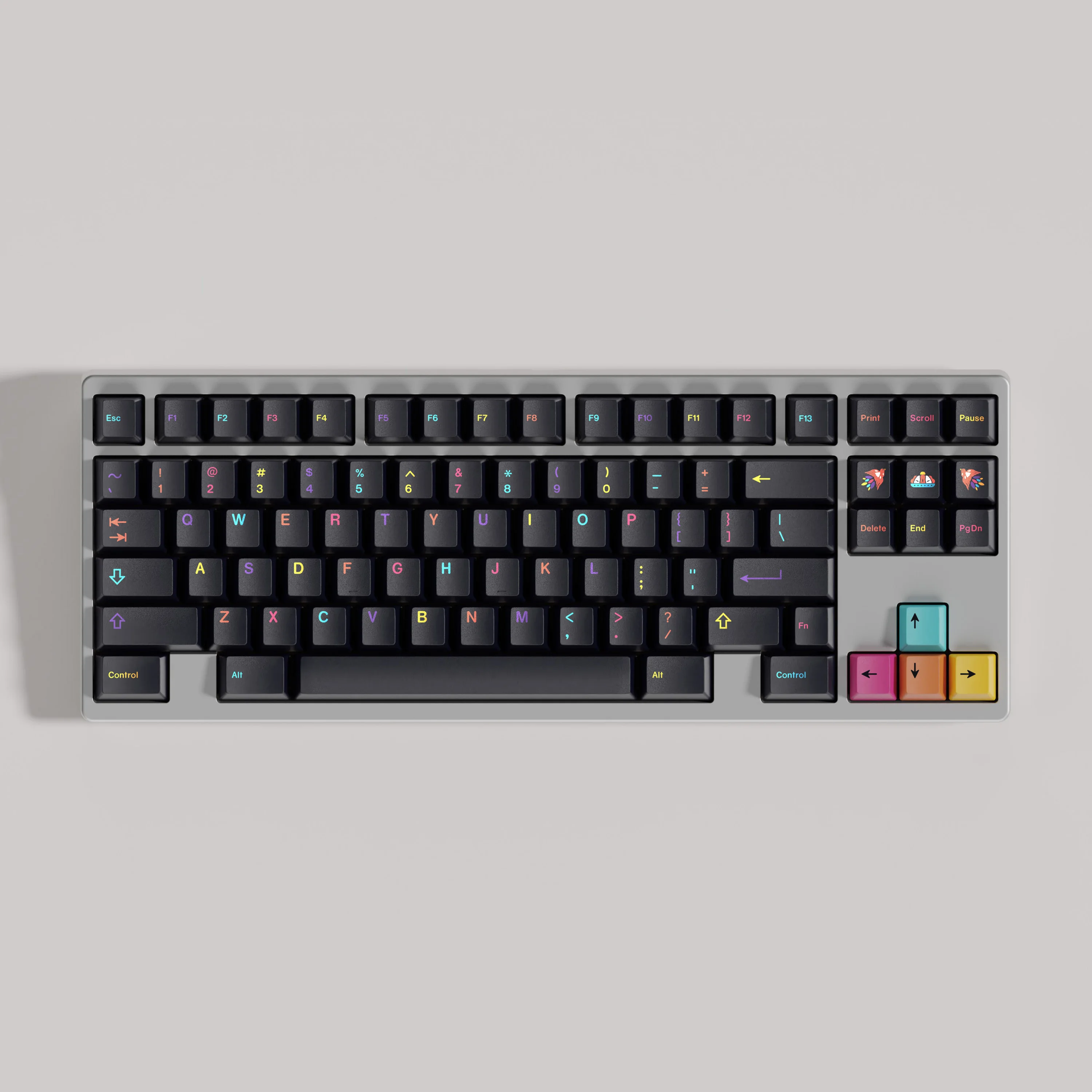 Juego de teclas GMK Mictlán en inglés, tapa de tecla de sublimación de tinte de perfil Cherry para teclas de teclado Cherry MX Switch, barra espaciadora dividida - imagen 2