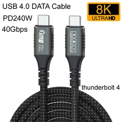 Cable USB-C Thunderbolt 4 – Carga Rápida y Transferencia de Datos