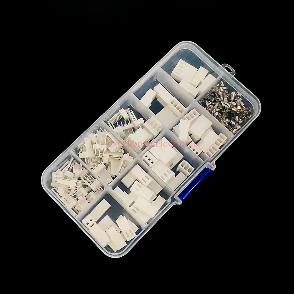 KF2510 Juego Conectores Eléctricos Caja Macho Hembra Terminal Cable 2.54mm 2P 3Pines 4Pines 50 Juegos - Sin Marca