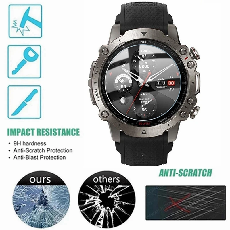 3 uds reloj de vidrio templado para Huami Amazfit Falcon SmartWatch película protectora de pantalla para Huami Amazfit Falcon - imagen 2