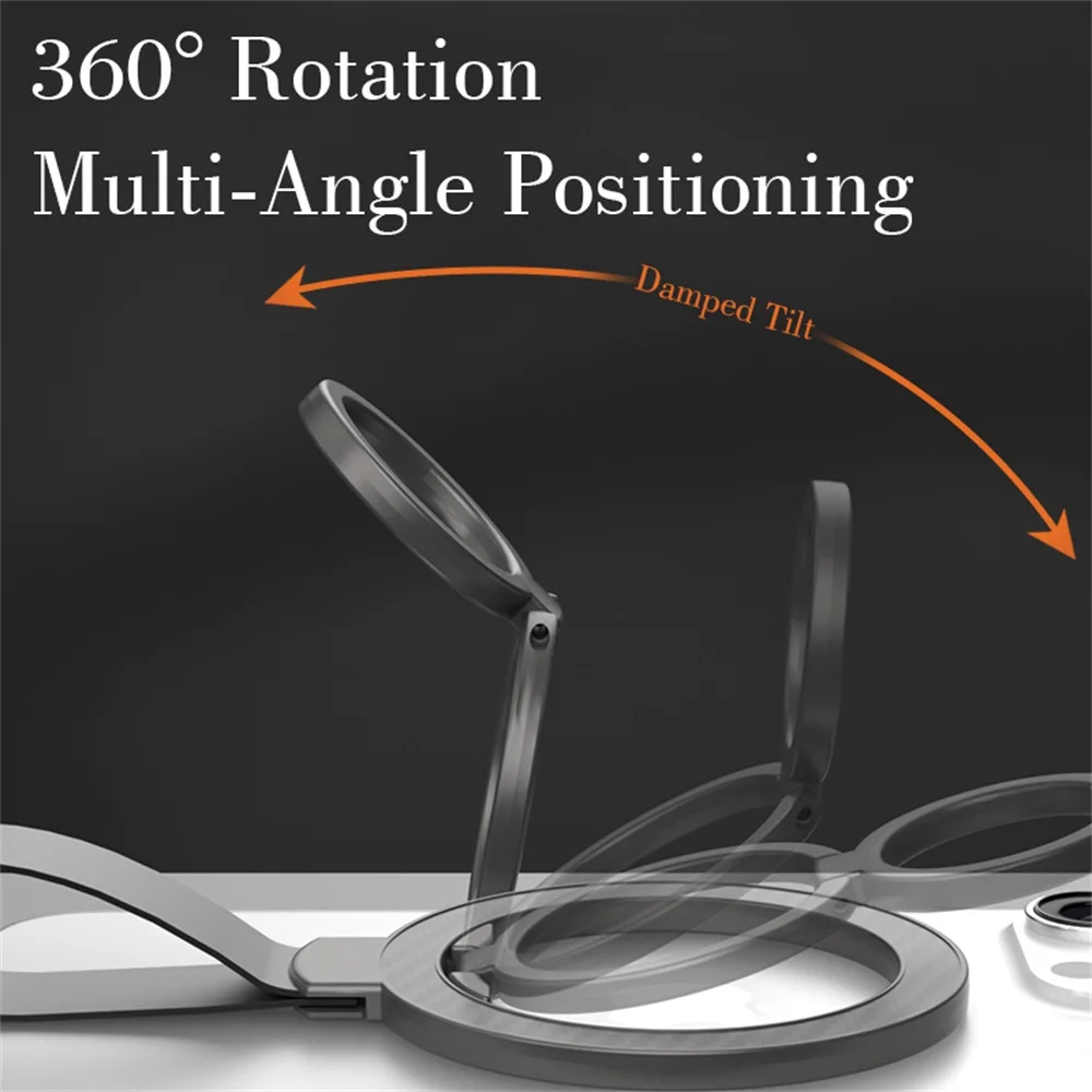 Soporte magnético Universal de doble cara para soporte de teléfono móvil con correa de mano extraíble 360 °   Soporte giratorio para anillo de dedo de coche - imagen 3