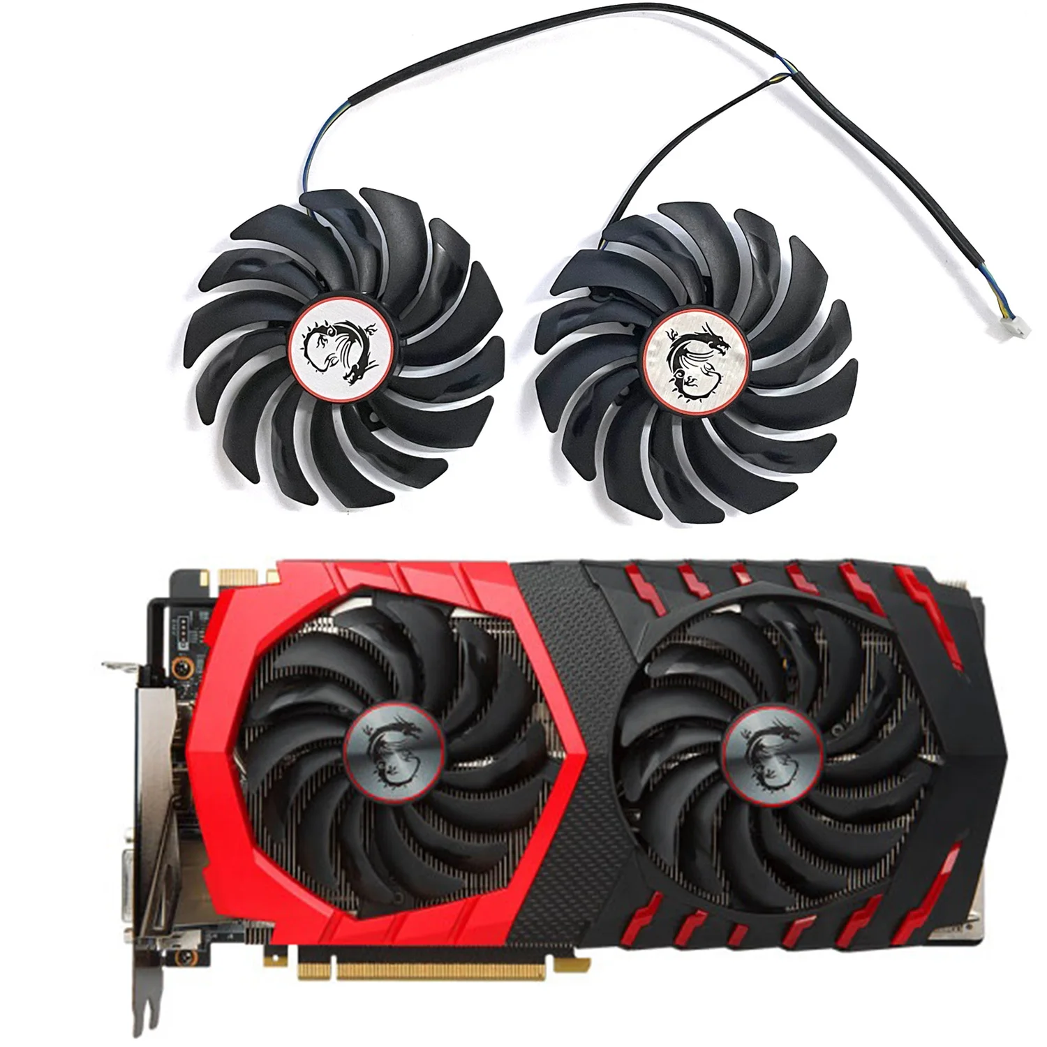 Kankeirr PLD10010S12HH DC 0.4A 4PIN 95mm para MSI RX470 480 570 580 GTX1080Ti 1080 1070 1060 ventilador de radiador de tarjeta gráfica para juegos