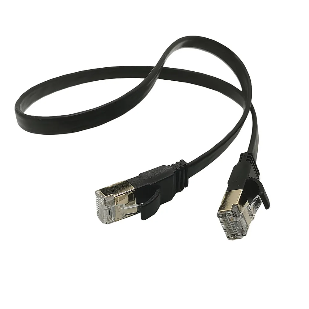 Cable Ethernet de 10Gbps CAT7 STP 8P8C Cable de conexión RJ45 Cable Lan de red de Internet para PC enrutador portátil Cable de red Cat 7 0,5 M - imagen 3