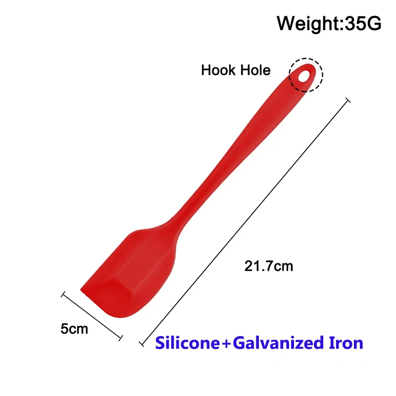 Mezclador de crema para decoración de pasteles, utensilios de cocina para mezclar, hornear y cocinar, raspador de silicona de calidad alimentaria integrado, fácil de limpiar, 1/2 - imagen 5