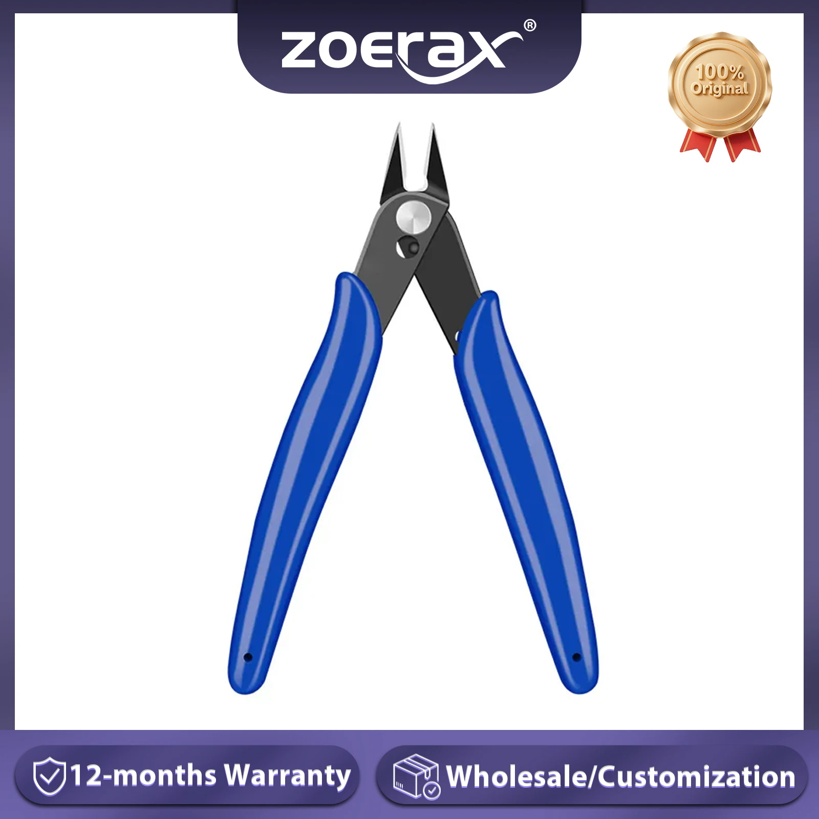 ZoeRax cortadores laterales de grado Industrial alicates de corte de boca de agua de alambre profesional Mini alicates de precisión alicates diagonales