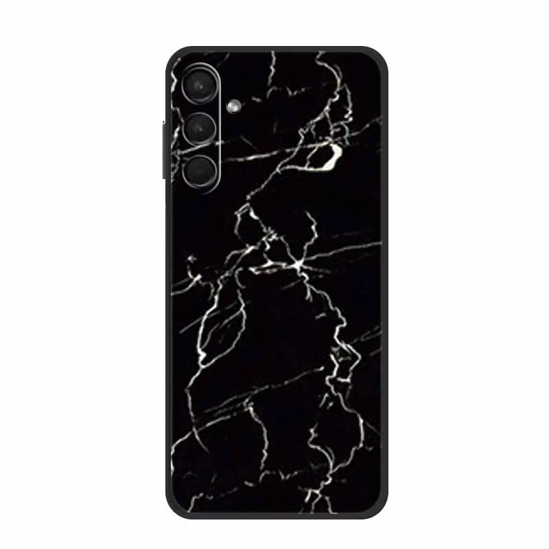 Funda de silicona suave para teléfono Samsung Galaxy A55 5G, carcasa de TPU de mármol, protección de Mica pintada - imagen 2