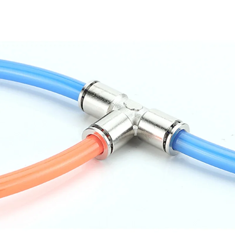 Acoplamiento rápido neumático de Metal de latón PU PG PE 4 6 8 10 12mm aplicar manguera de compresor de aire conector de alta presión alta temperatura - imagen 5