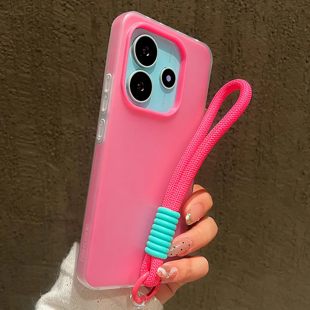 Para POCO X7 5G funda suave mate caramelo transparente a prueba de golpes fundas de teléfono de lujo para Xiaomi POCO X7 X5 X6 M6 Pro 4G cubierta