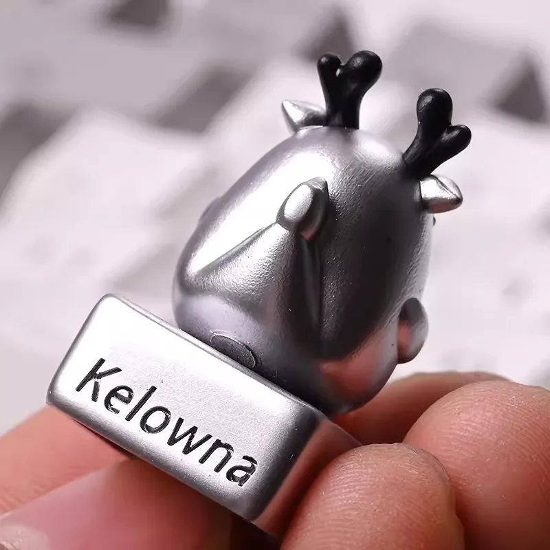 1 pieza Kelowna 2024 el año del Loong tapa de tecla personalizada tapa de llave pintada de resina en relieve 3D para teclado mecánico MX Switch - imagen 2
