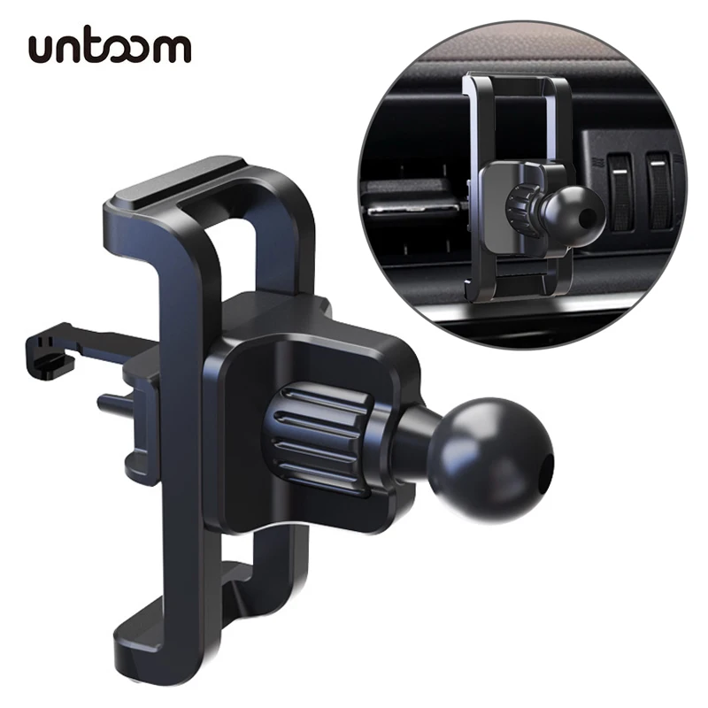 Soporte Móvil Coche con Clip Rejilla – Cabezal Giratorio 17mm - imagen 3