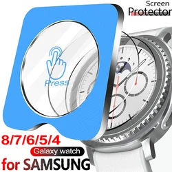 Protectores de pantalla para Samsung Galaxy Watch 8 7 6 5 4 46mm 40mm 44mm 47mm vidrio templado clásico para Galaxy Watch 7 8 Ultra Cover
