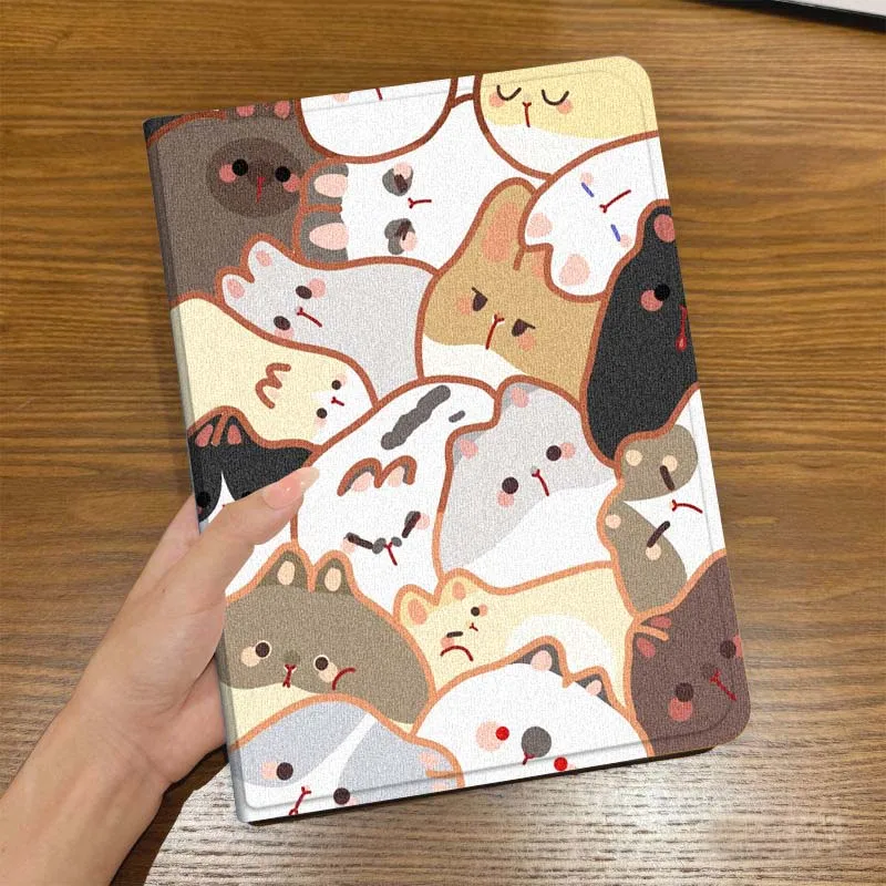 Animal de dibujos animados gatito cachorro para iPad Pro Air Mini 1 2 3 4 5 6 7 7th 8th 9th 10th 11th 10,2 9,7 10,5 10,9 11 12,9 funda para tableta - imagen 5