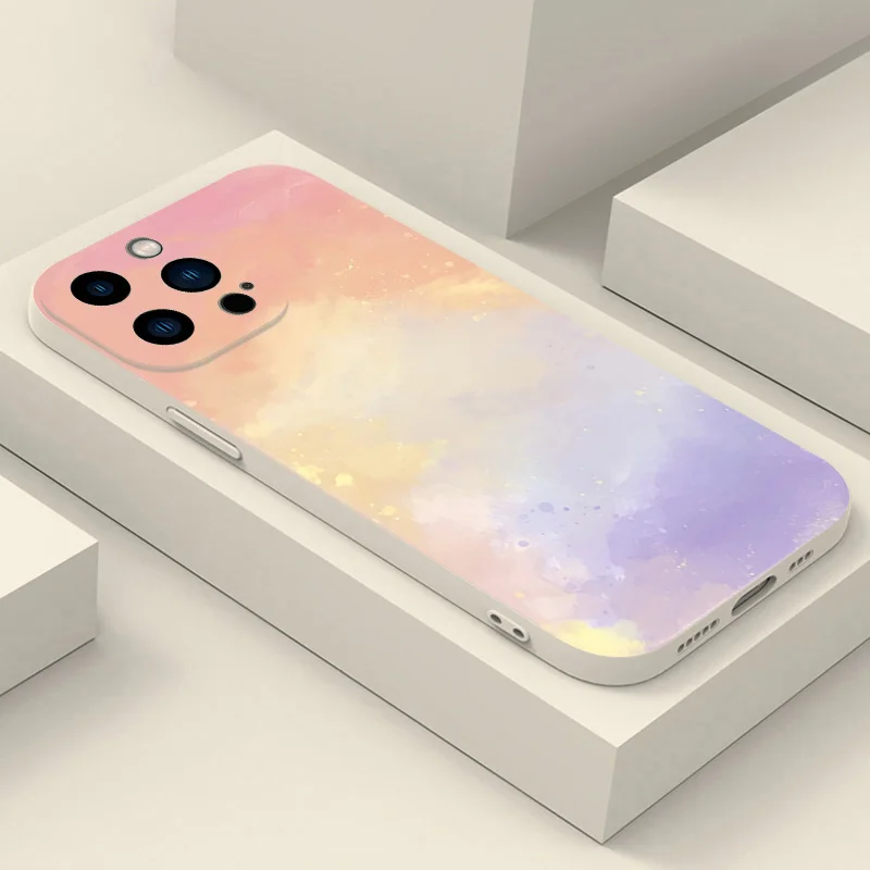 Funda de teléfono de silicona con pintura al óleo de nubes para Xiaomi Redmi 13, 12, 14C, 13C, 12C, Redmi Note 14, 13, 12 Pro Plus, 5G, 12S, 11S, 11, 10S - imagen 2